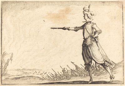 Militær sjef til fots av Jacques Callot