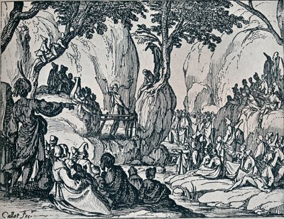 nr. III. -St. John Preaching, 1635, 1924 av Jacques Callot