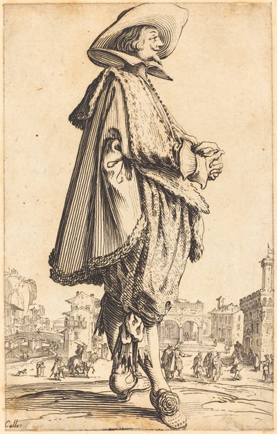 Edel mann med foldede hender av Jacques Callot