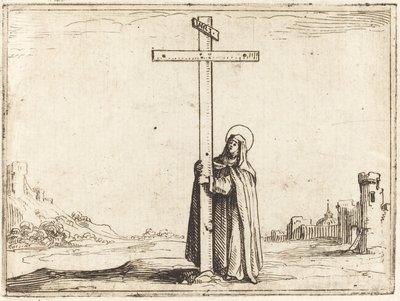 Nonne som omfavner det hellige kors, 1628. av Jacques Callot