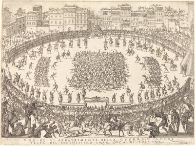 En av infanterikampene av Jacques Callot