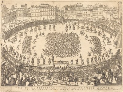 En av infanterikampene av Jacques Callot