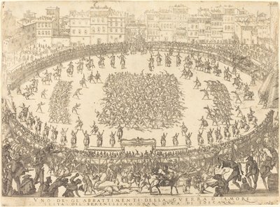 En av infanterikampene av Jacques Callot