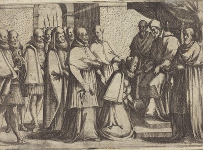 Pavelig publikum [verso] av Jacques Callot