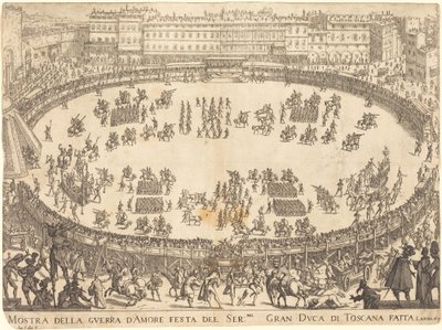 Parade i amfiteateret av Jacques Callot