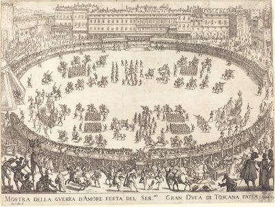 Parade i amfiteateret av Jacques Callot