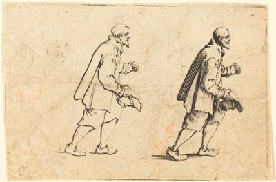 Bonde med hatt i hånd av Jacques Callot
