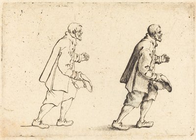Bonde med hatt i hånd av Jacques Callot