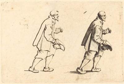 Bonde med hatt i hånd av Jacques Callot