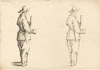 Bonde med en kopp, ca. 1617. av Jacques Callot