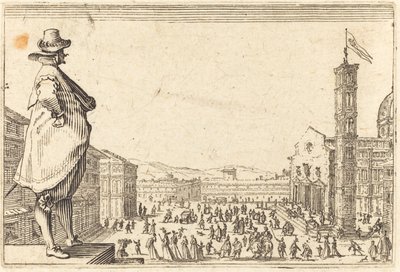 Piazza del Duomo, Firenze av Jacques Callot