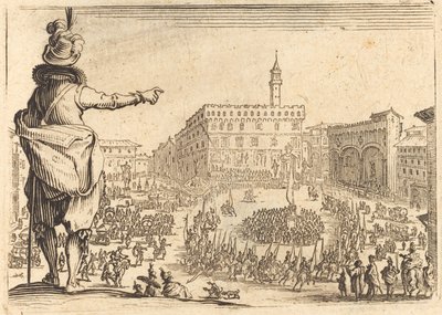 Piazza della Signoria, Firenze av Jacques Callot