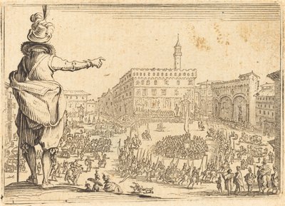 Piazza della Signoria, Firenze av Jacques Callot