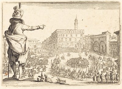 Piazza della Signoria, Firenze, ca. 1622. av Jacques Callot