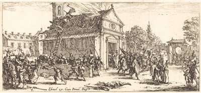 Plyndre et kloster av Jacques Callot