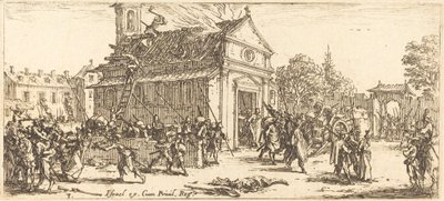 Plyndre et kloster av Jacques Callot