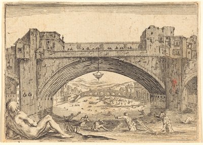 Ponte Vecchio, Firenze av Jacques Callot