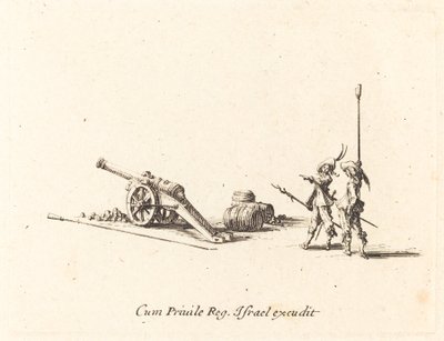 Forbereder på å skyte kanonen av Jacques Callot