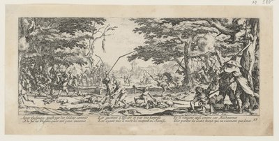 Bøndenes hevn, blad 17 fra serien «Krigens redsler» av Jacques Callot