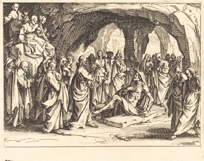 Oppdragelse av Lasarus av Jacques Callot