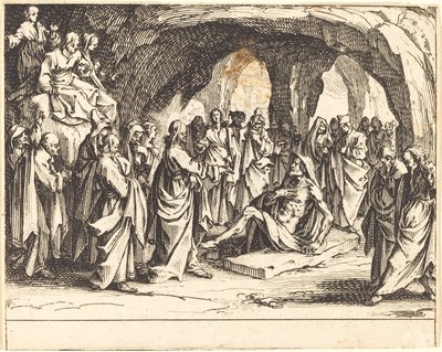 Oppdragelse av Lasarus av Jacques Callot