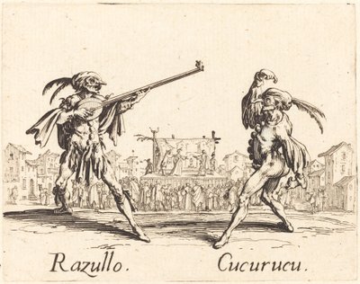 Razullo og Cucurucu av Jacques Callot