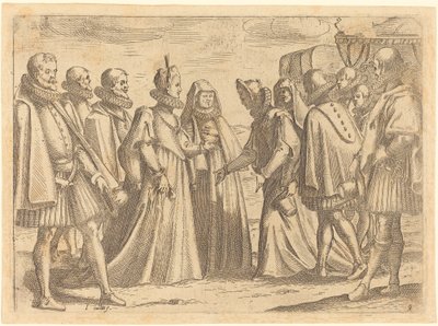 Resepsjon på Mantua av Jacques Callot