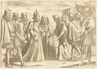 Resepsjon på Mantua av Jacques Callot