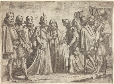 Resepsjon på Mantua [til høyre] av Jacques Callot