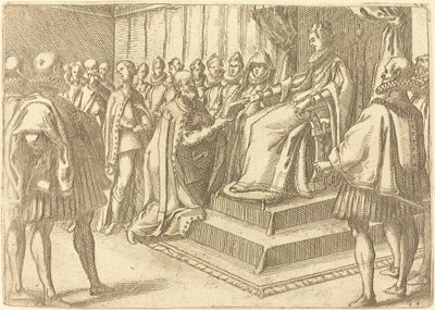 Mottak av Polens utsending av Jacques Callot