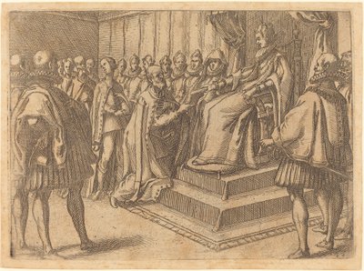 Mottak av Polens utsending, 1612. av Jacques Callot