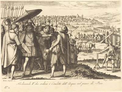 Restaurering av akvedukten i Pisa av Jacques Callot