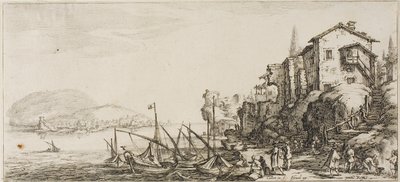 Tilbake fra jakten, fra forskjellige scener designet i Firenze av Jacques Callot