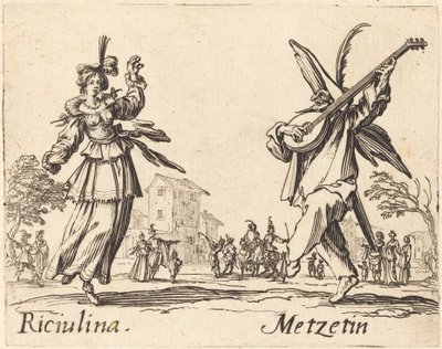 Riciulina og Metzetin av Jacques Callot