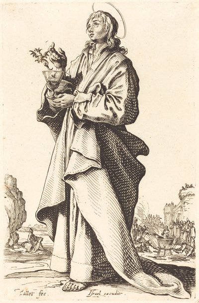 Evangelisten Johannes av Jacques Callot