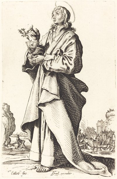 Evangelisten Johannes av Jacques Callot