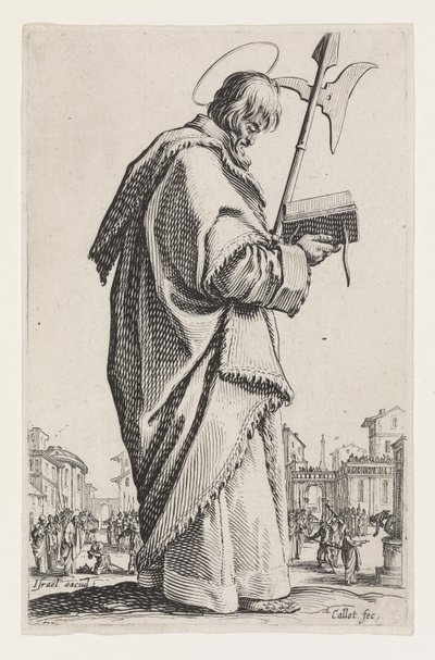 Saint Matthias fra De store apostlene, 1631 av Jacques Callot