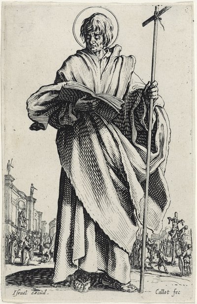 Saint Philip fra The Large Apostles, 1631 av Jacques Callot