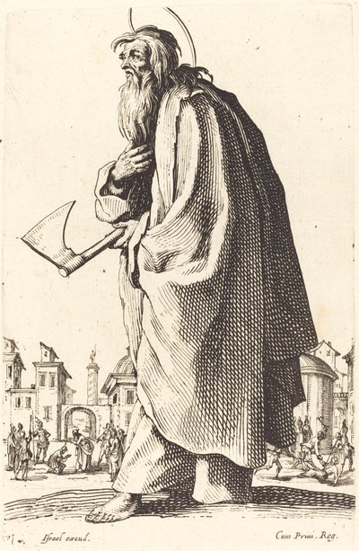 Saint Thaddeus, utgitt 1631. av Jacques Callot