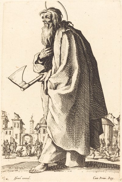 Saint Thaddeus, utgitt 1631. av Jacques Callot