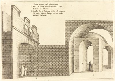 Andre del av Via Dolorosa av Jacques Callot
