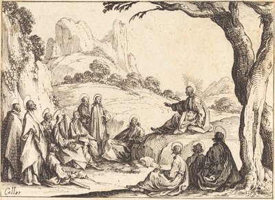 Bergpreken, 1635. av Jacques Callot