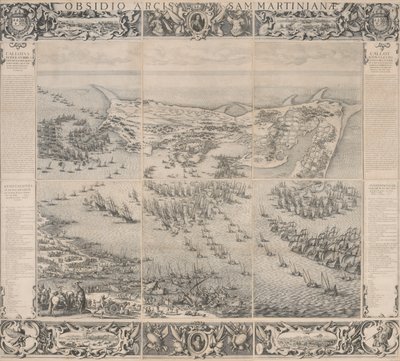 Beleiring av Citadel of Saint Martin på Isle de Ré av Jacques Callot