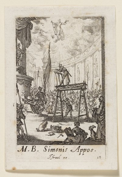 Apostelen Simon (Simonis Appos.) av Jacques Callot