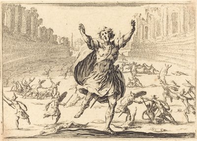 trefning i et romersk sirkus, ca. 1617. av Jacques Callot