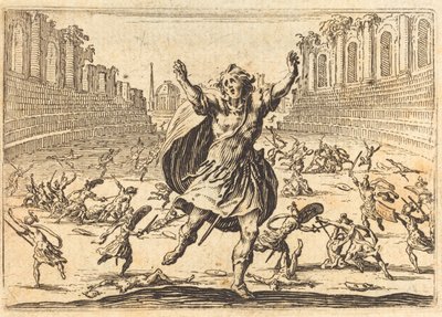 trefning i et romersk sirkus, ca. 1622. av Jacques Callot