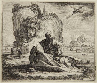 Sankt Johannes på øya Patmos av Jacques Callot