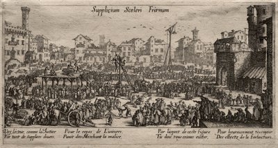 Straff, en tøyle for forbrytelsen (Straffene) av Jacques Callot