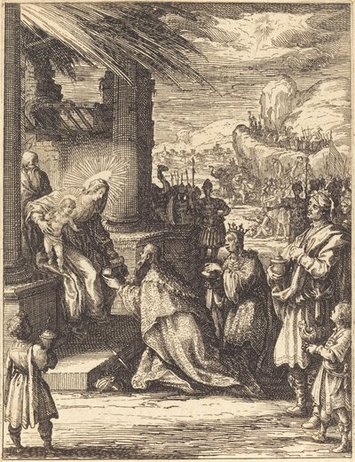 Tilbedelsen av magiene av Jacques Callot