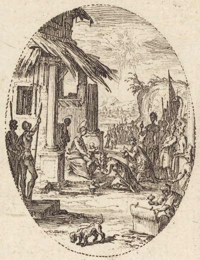 Tilbedelsen av magiene av Jacques Callot